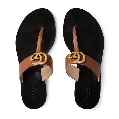 gucci web & leather thong sandals|GUCCI Re.